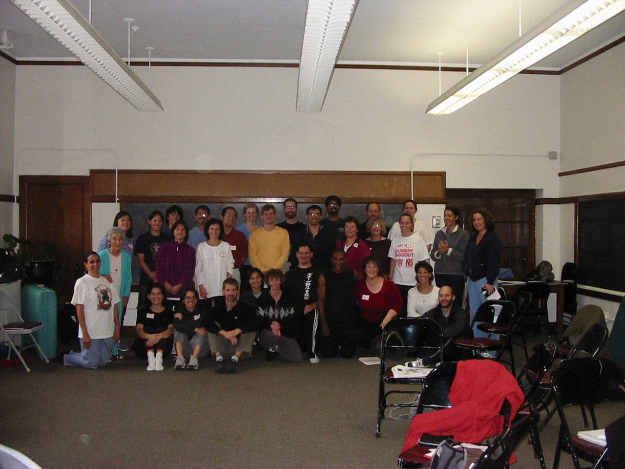 One of Bill’s classes, gathered for a group photo