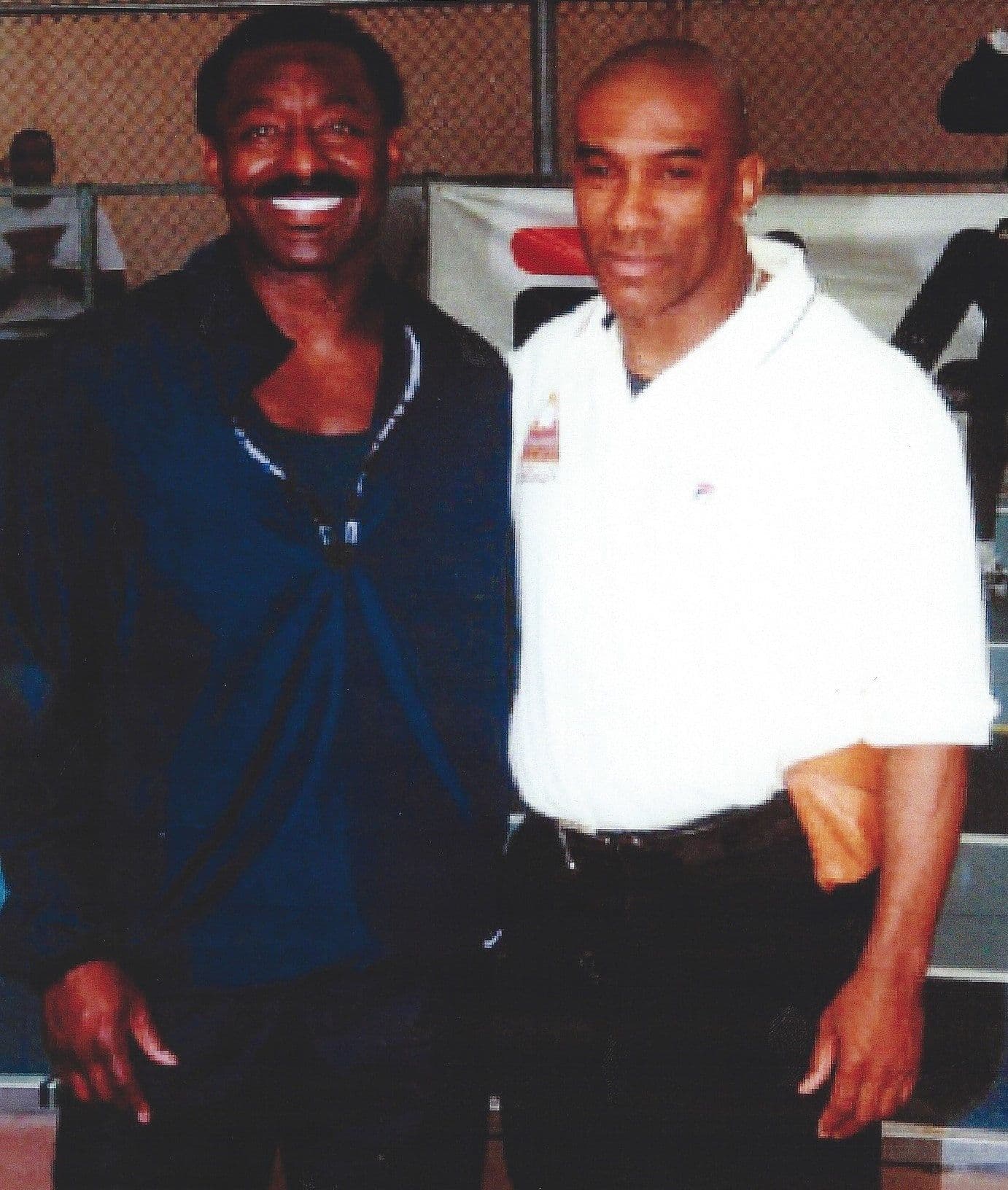Bill Polk with a professional athlete